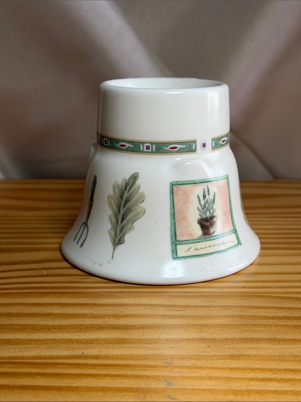 Vintage Pfaltzgraff Naturewood Votive Candle Holder Flared USA Stoneware